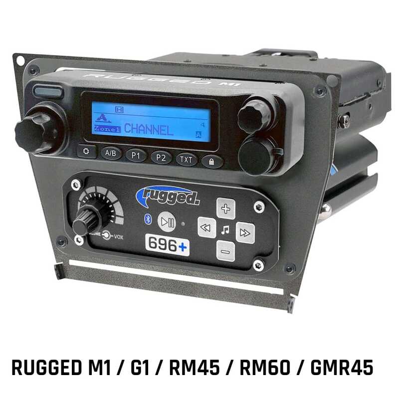 Rugged Radios Polaris RZR PRO XP/Turbo R/PRO R Dash Mount - Rugged M1/G1/RM45/RM60/GMR45