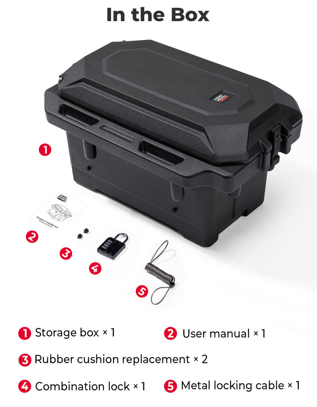 45L Storage box / Cargo Box (Left Side) for Polaris Ranger 1000 900 570 700 XP 1000