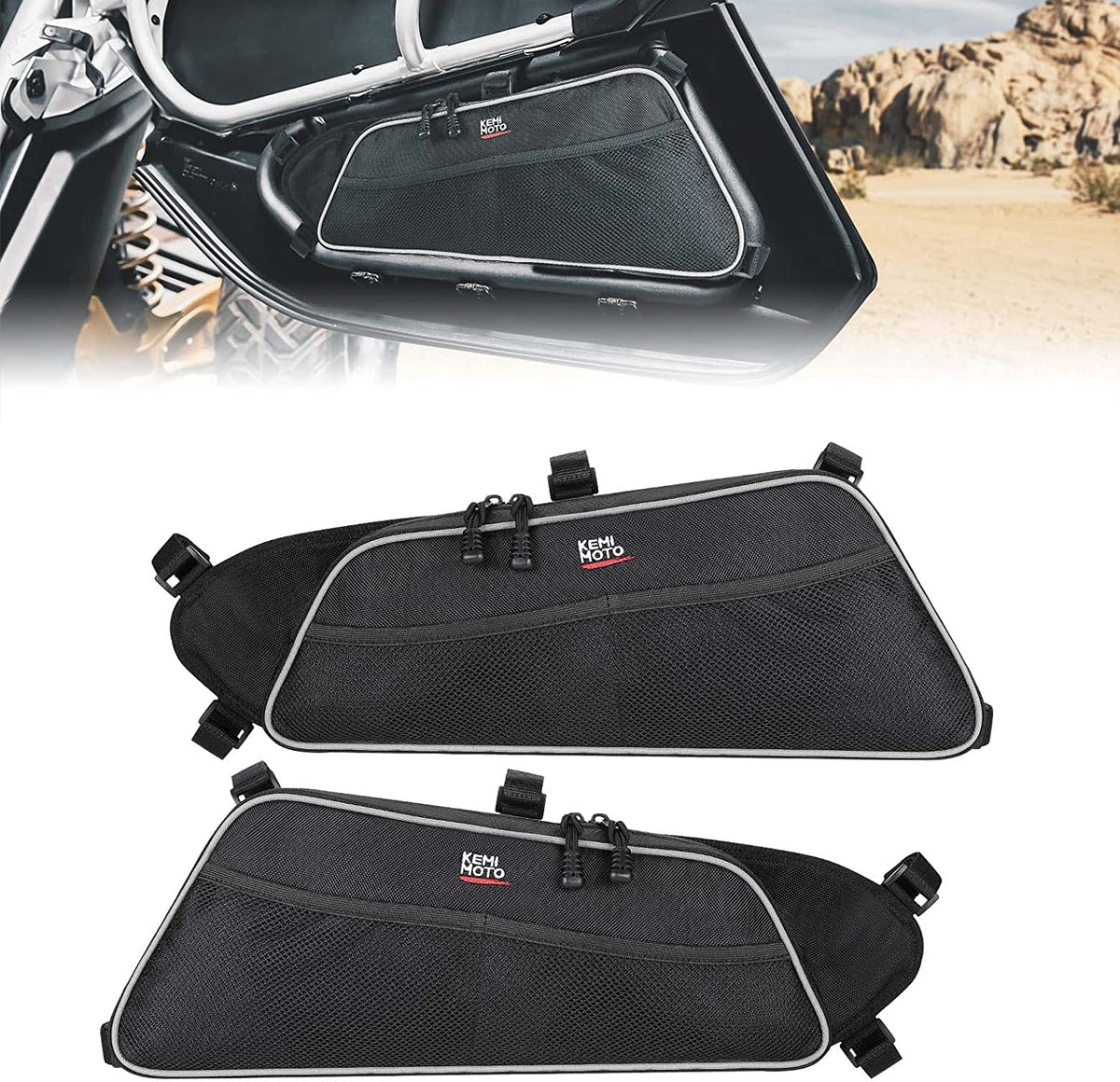 Lower Door Storage Bags for Can Am Maverick X3/MAX - Set of Two – fits Can-Am Maverick X3 2-Seat