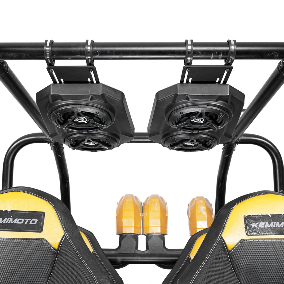 6.5'' UTV Bluetooth Sound System Speakers for Can Am Maverick X3/ RZR w/ 1.625''-1.9'' Roll Bar – fits Can-Am Maverick X3...