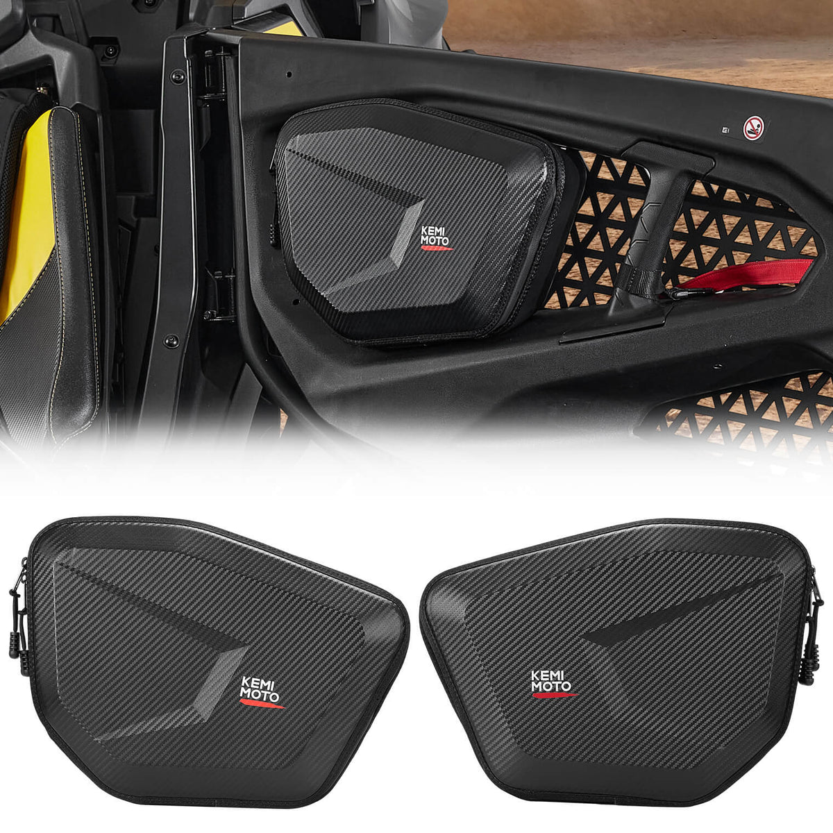 Upper Door Bags for Can-Am Maverick R 2024+ – fits Can-Am Maverick R 2-Seat
