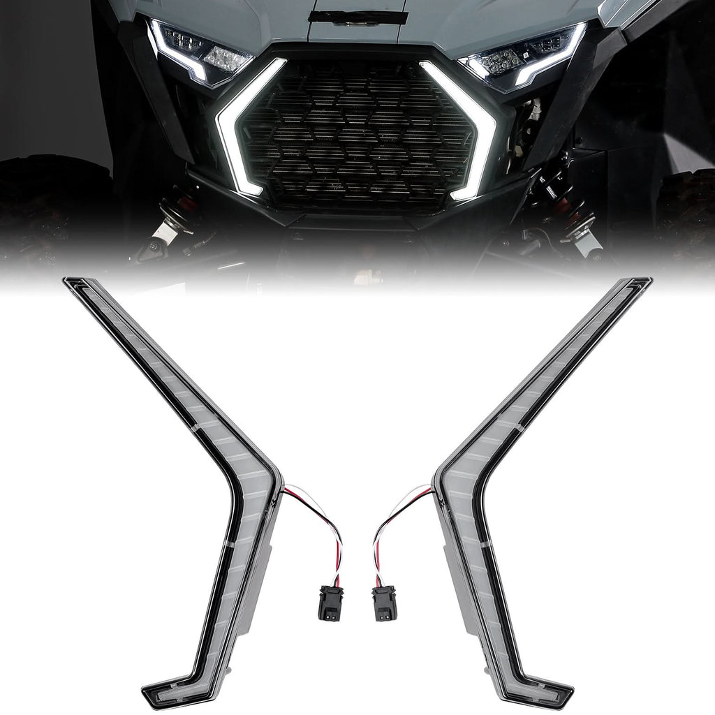 LED Grille Fang Lights for Polaris RZR Pro XP/Pro R/S 2025 Waterproof – fits Polaris RZR Pro R