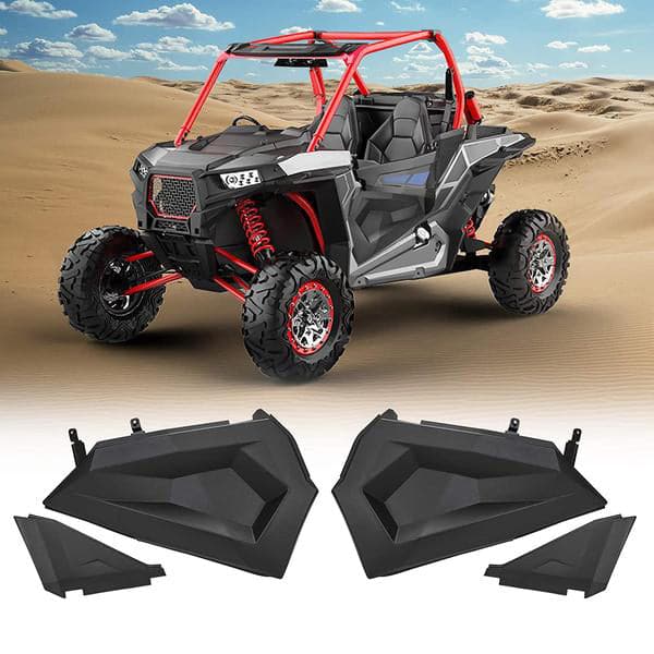 Lower Half Door Inserts Panels & Nerf Bars Rock Sliders for Polaris RZR – fits Polaris RZR S 1000