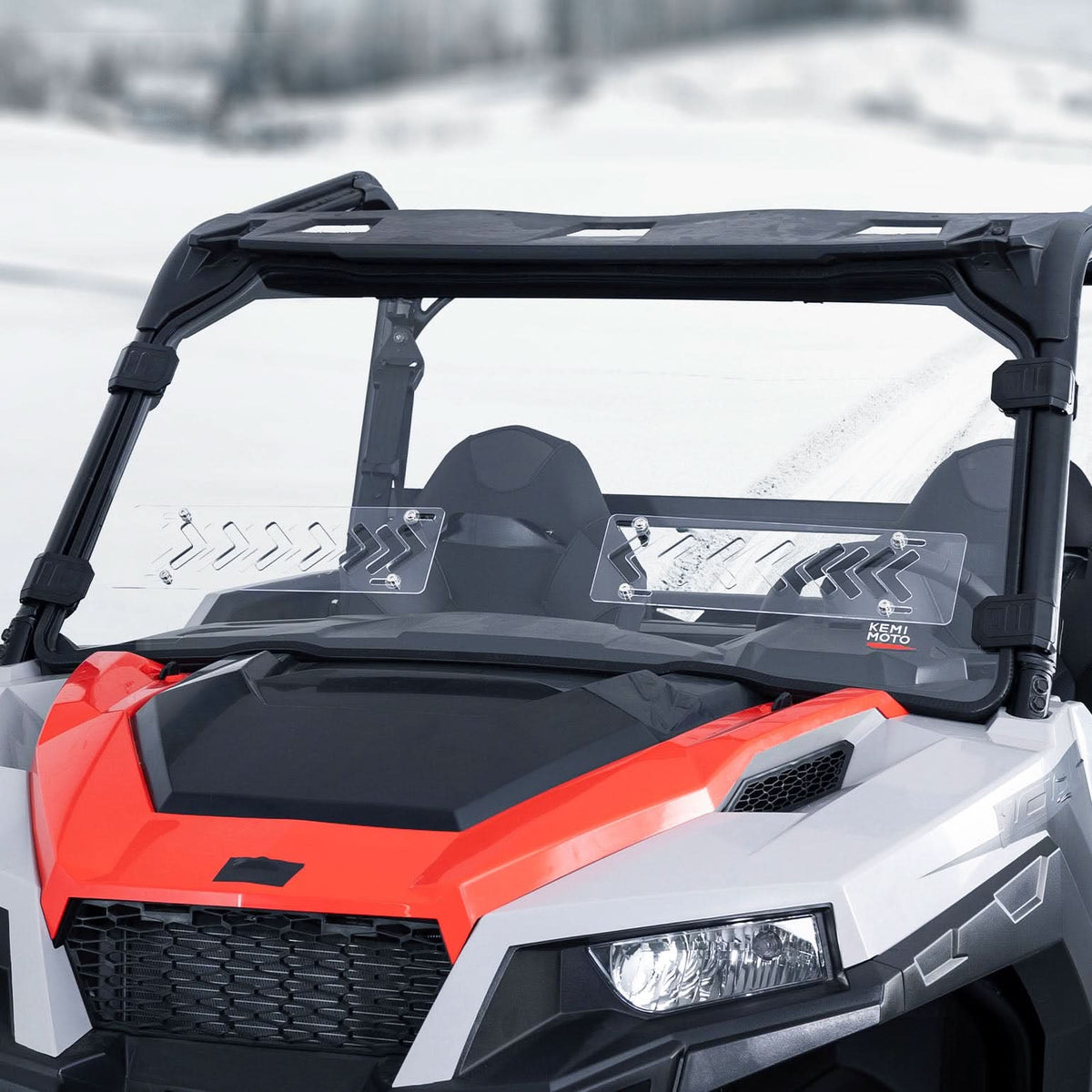 UTV 2-IN-1 Front Vented Windshield Compatible with Polaris General 1000, XP 1000, 4 1000 – fits Polaris General XP 1000