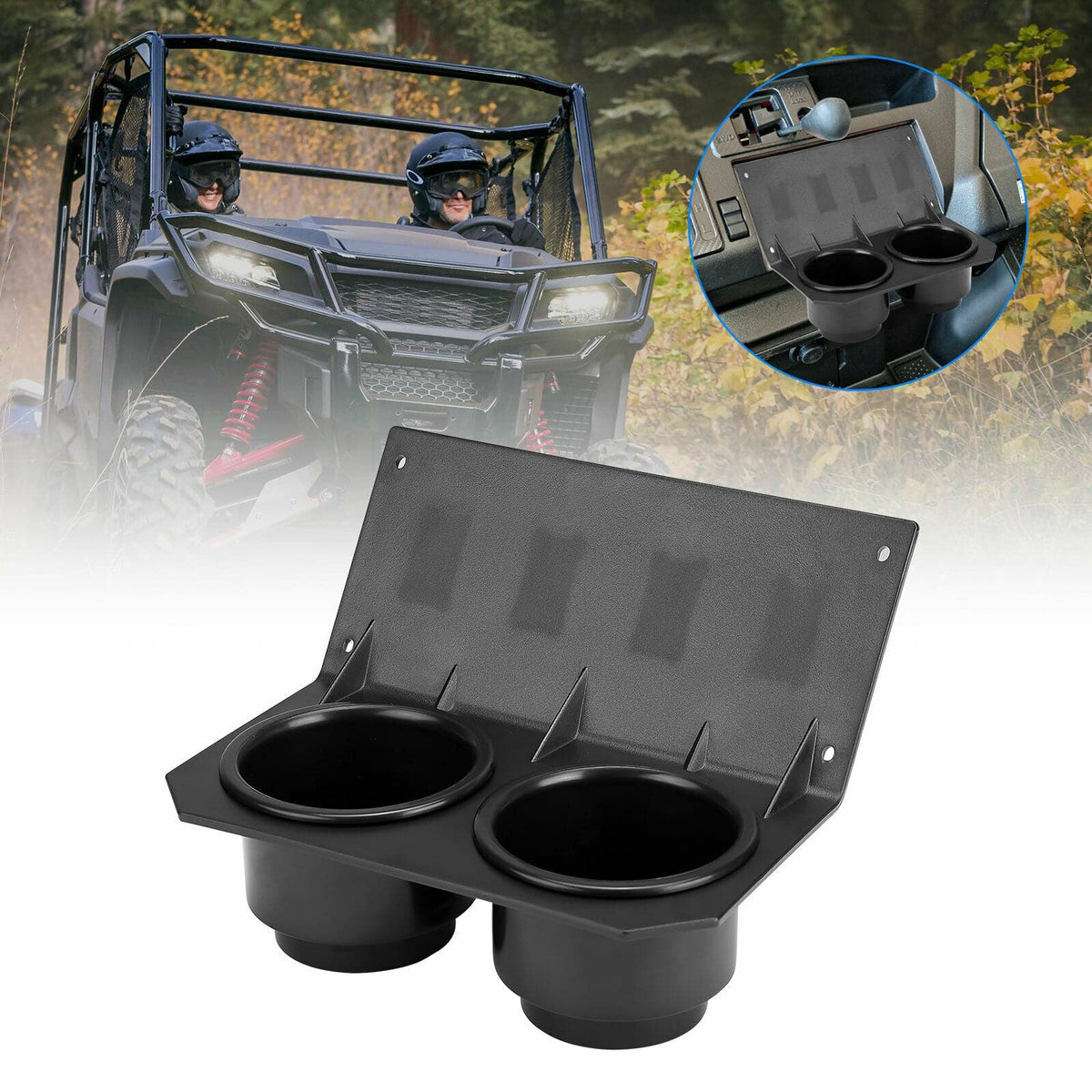 UTV Cup Holder with Switch Panel for Pioneer 1000/1000-5 – fits Honda Pioneer 1000 (2016-2025) (view 7)