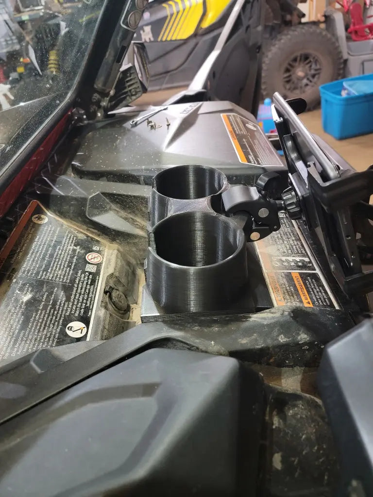 Can Am Commander/Maverick Trail/Maverick Sport Dash Tablet/Phone/Cup Holder — MCE Offroad, view 4