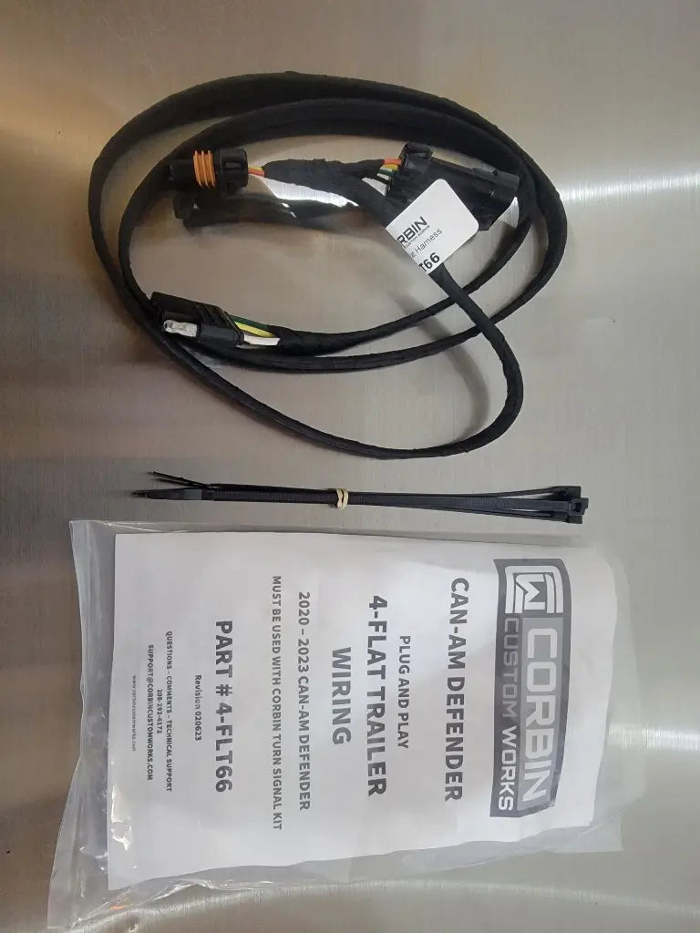 Can Am Defender 4 Pin Trailer Light Harness — MCE Offroad, view 2