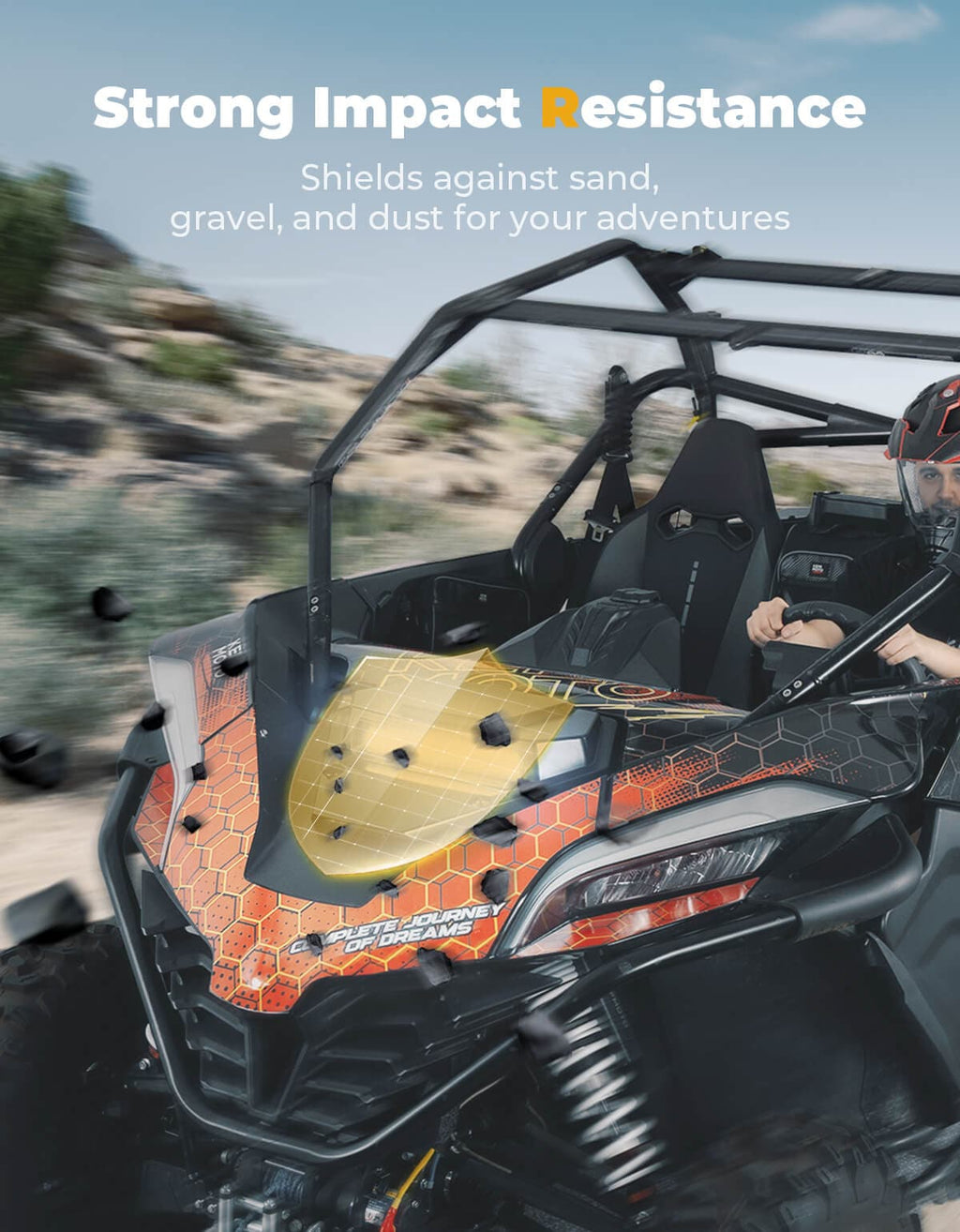 UTV Hood Scoop with Light for CFMOTO ZForce 950 2020-2024