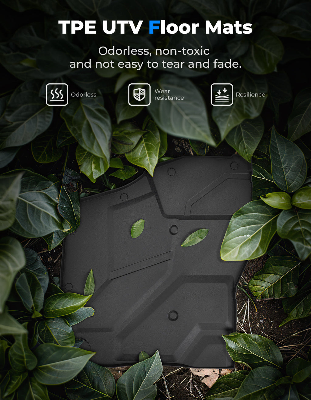 Front and Rear TPE Floor Mat for Polaris Xpedition XP 5/ADV 5 2024+ – fits Polaris Xpedition XP 5 (view 6)
