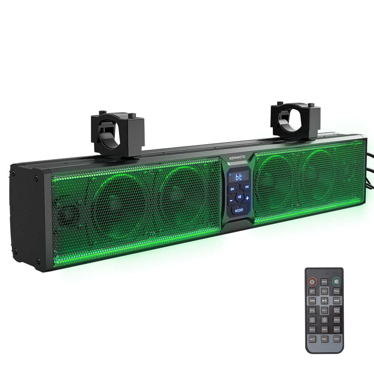 6 Speaker 26'' RGB Universal Sound Bar for Can Am Maverick X3/ RZR w/ 1.75''-2.25'' Roll Bar