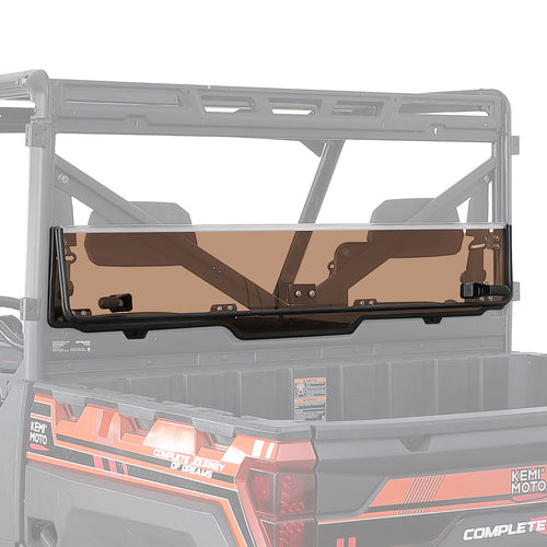 2-IN-1 Foldable Vented Rear Window for Polaris Ranger XP 1000/Crew 2017-2026 – fits Polaris Ranger 570 Full-Size