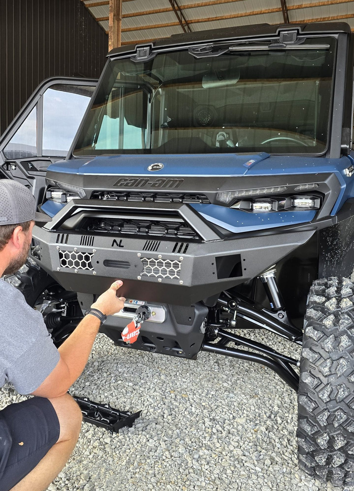 No Limit Front Winch Bumper with LED Lights - Can-Am Defender HD11 (2026+)