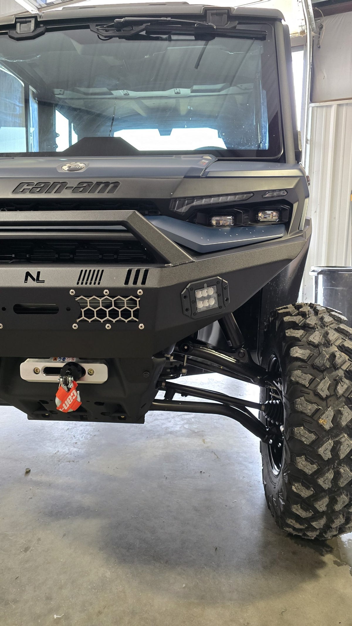 No Limit Front Winch Bumper with LED Lights - Can-Am Defender HD11 (2026+)