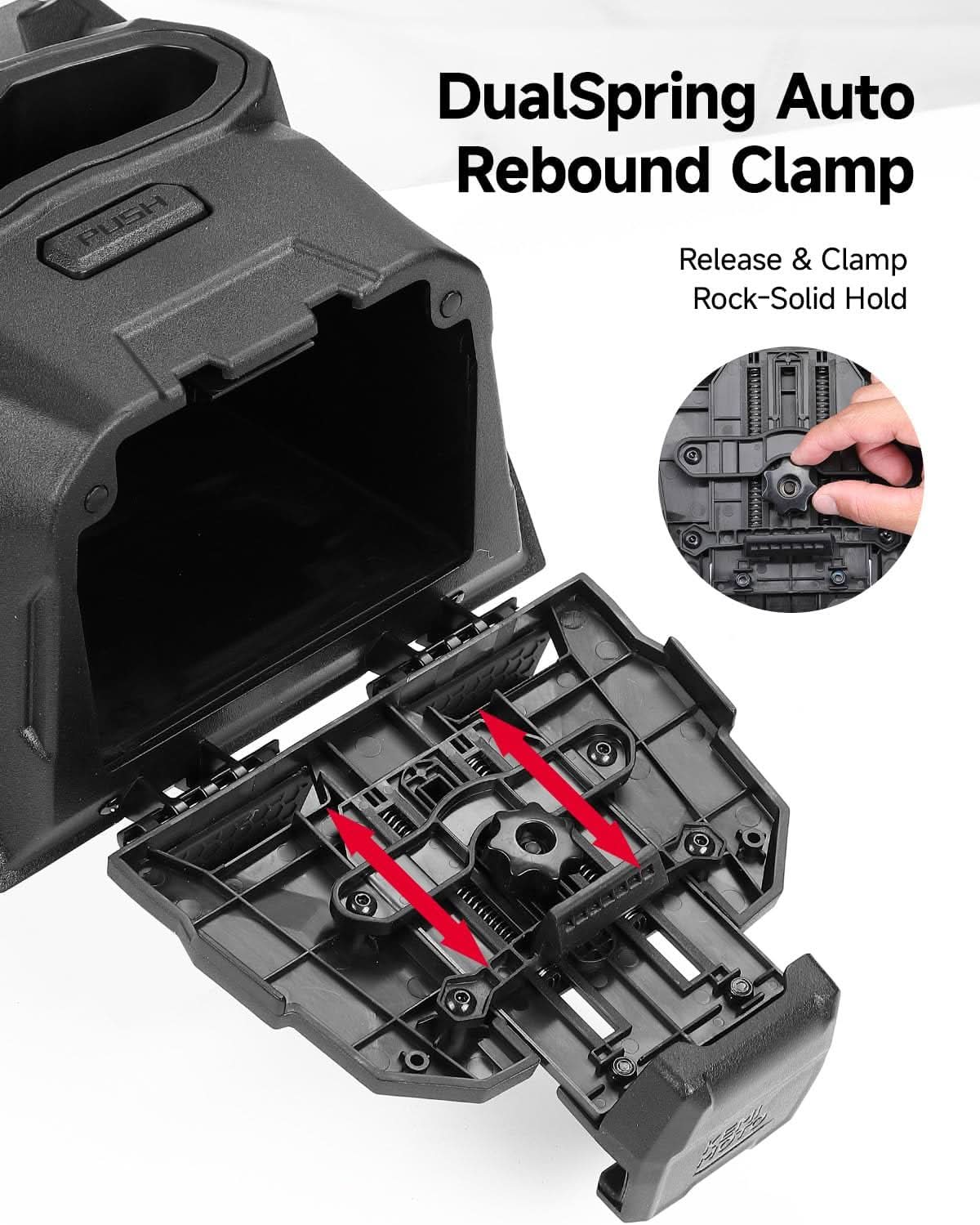 Spring Back Tablet Holder for Polaris Ranger 1000 / XP 1000 / Crew – fits Polaris Ranger Crew XP 1000 (view 2)