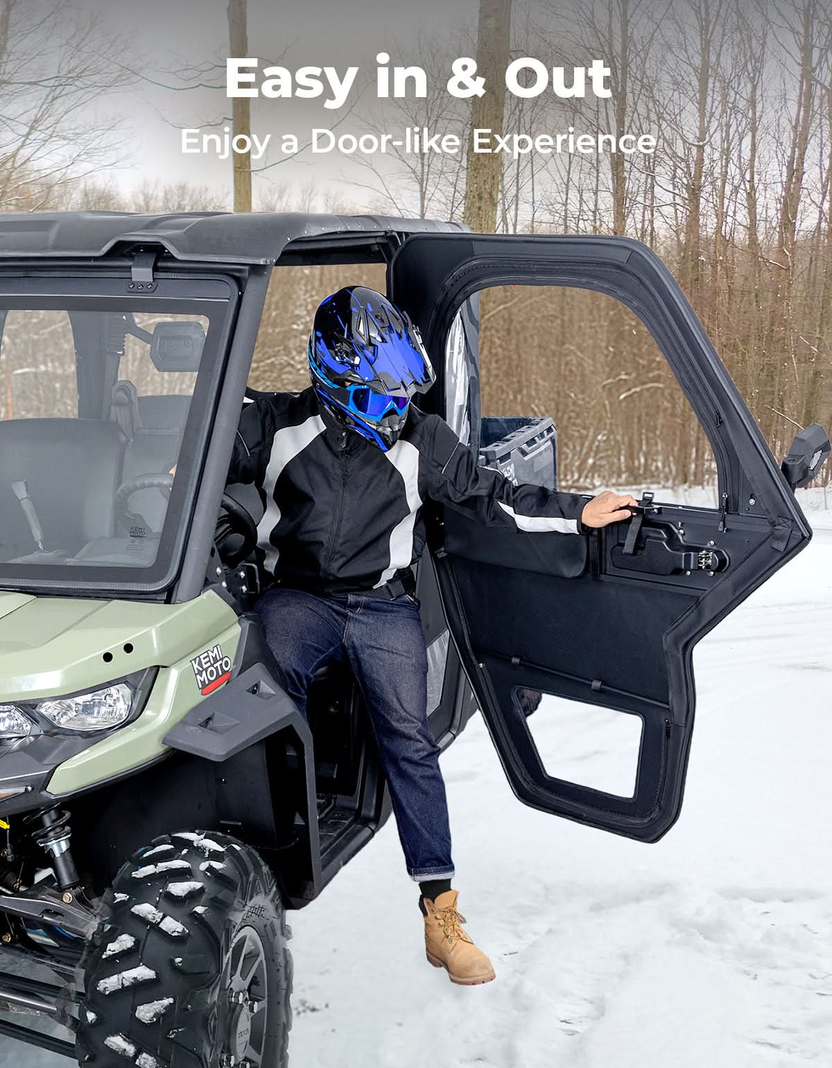UTV Framed Doors for Can-Am Defender Max HD 7/8/9/10 – Full Enclosure Kit, 2022–2026 – fits Can-Am Defender MAX HD10