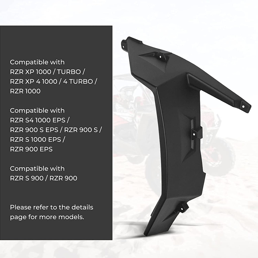 Extended Front Full Mud Flaps 2PCS for Polaris RZR XP 1000 / TURBO