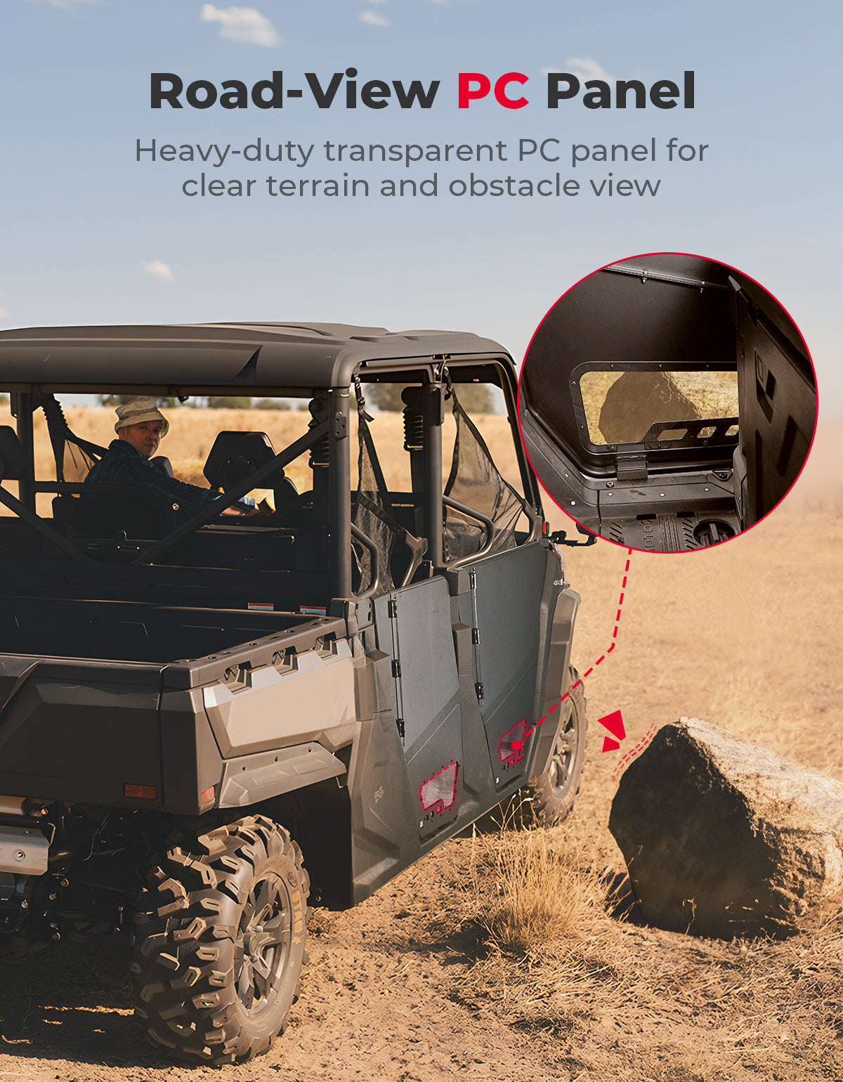 Aluminum 4pcs Half Doors for CFMOTO Uforce 1000XL 2022-2026（Not Fit U10 pro xl）