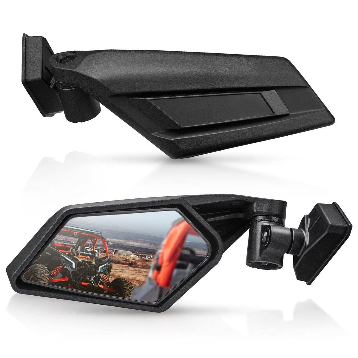 1 Pair Side View Mirrors 360° Adjustment for Can Am Maverick X3