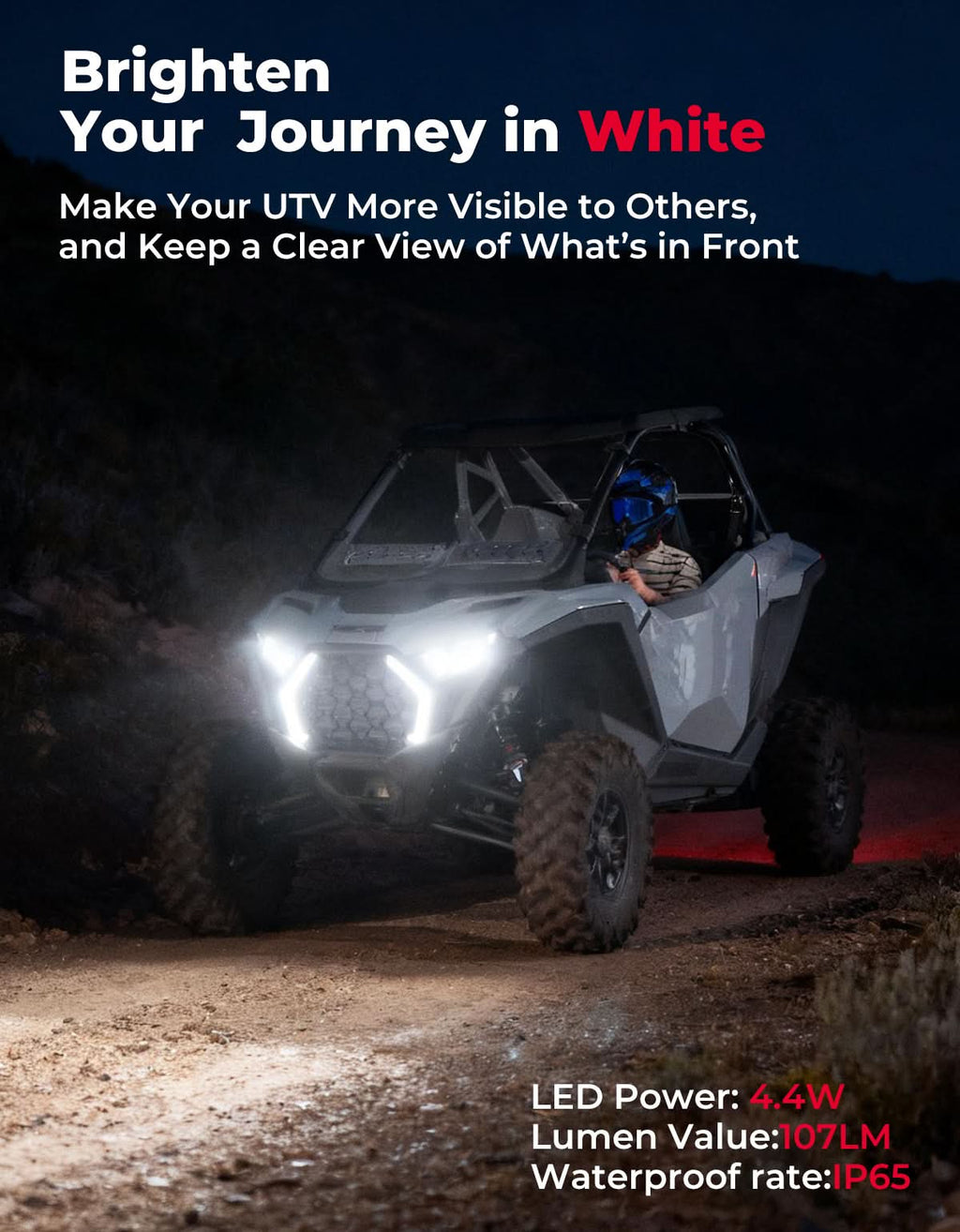 LED Grille Fang Lights for Polaris RZR Pro XP/Pro R/S 2025 Waterproof – fits Polaris RZR Pro R (view 3)