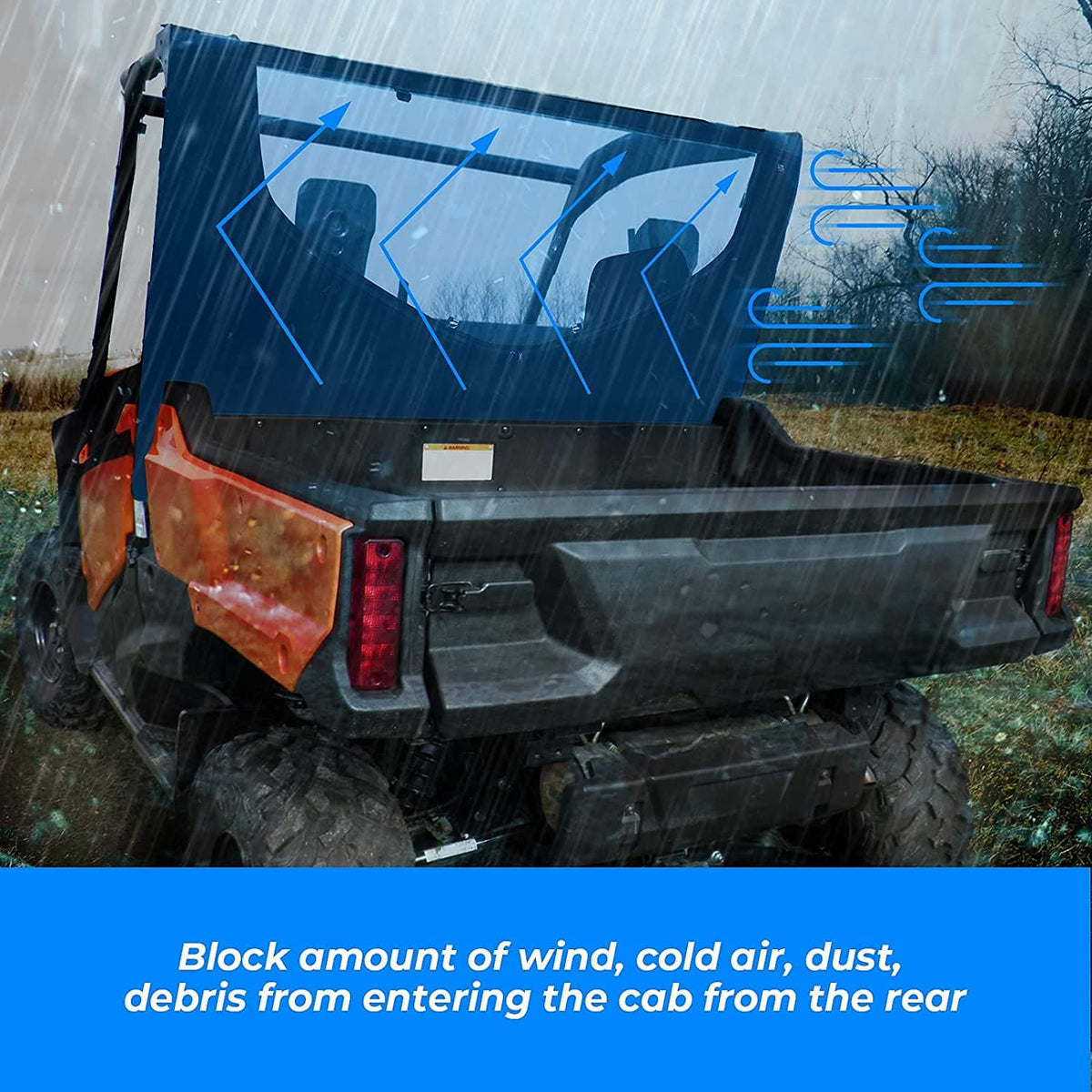 Fabric Rear Window w/Zipper for Honda Pioneer 1000-5 (2016-2025)