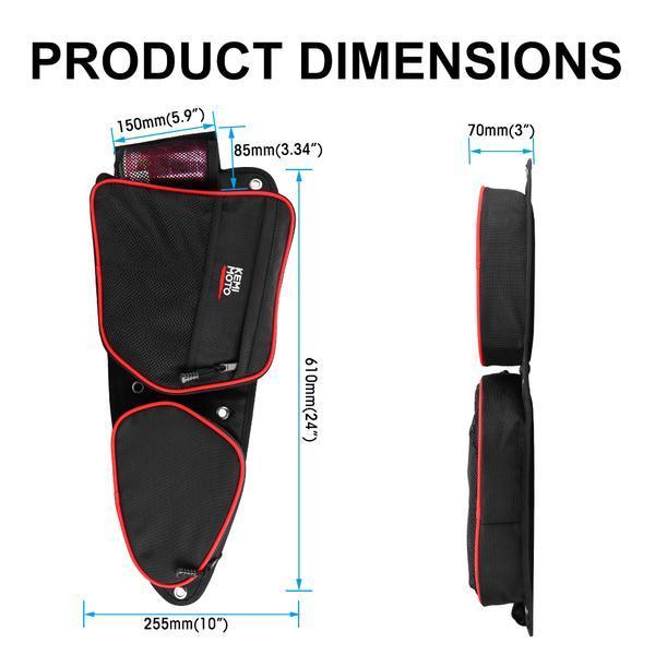 Front Door Side Door Bags & Side Nerf Bars Rock Sliders for Polaris RZR