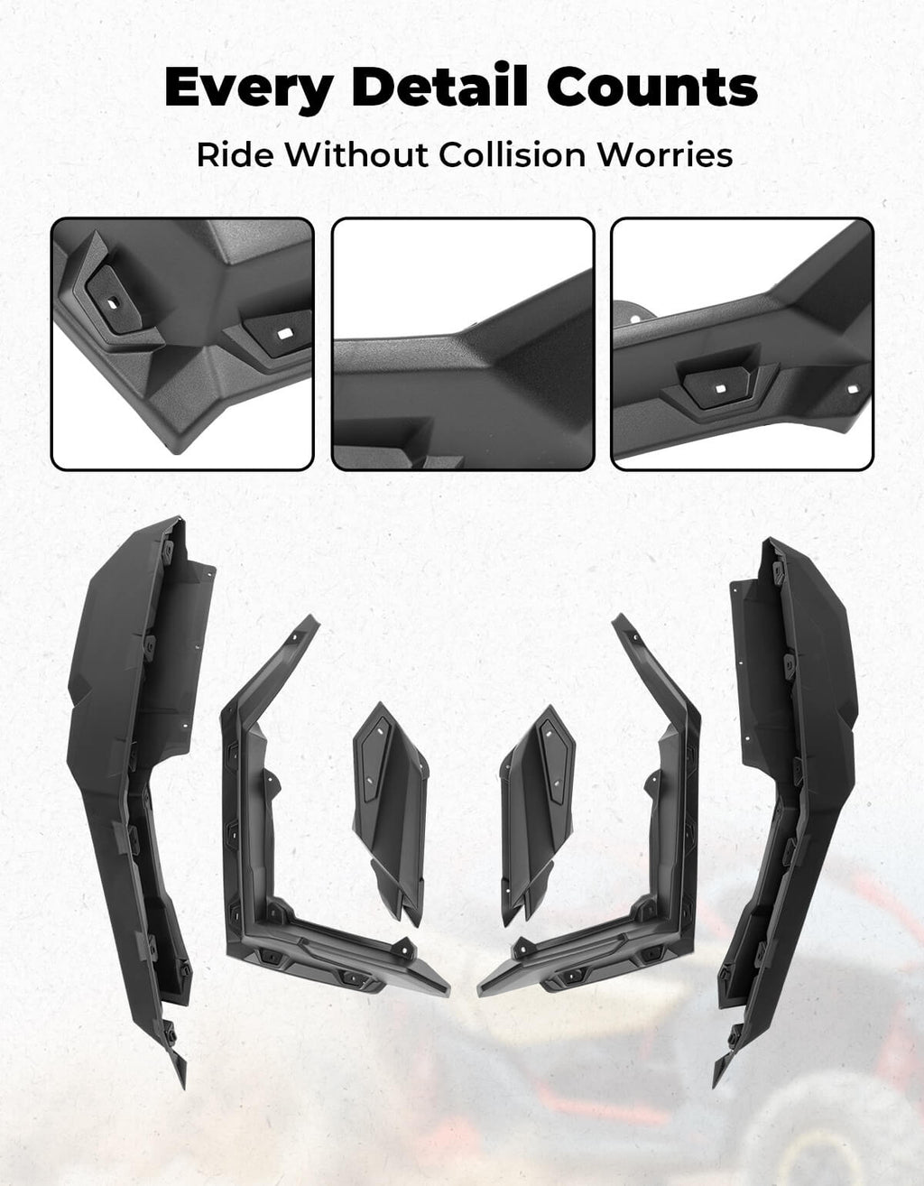 Fender Flares for Can-Am Maverick X3 / X3 Max – fits Can-Am Maverick X3 2-Seat (view 3)