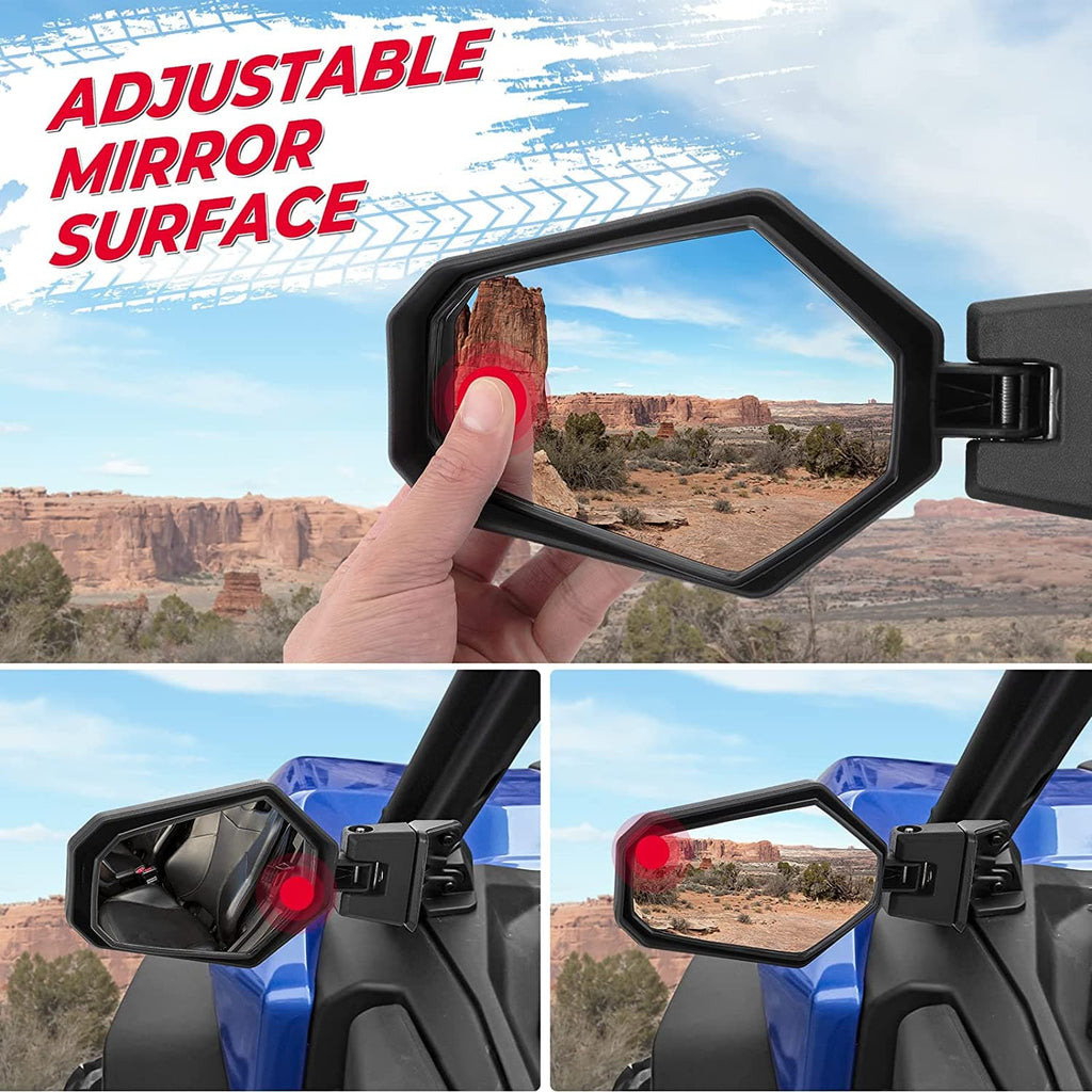 One Pair Side Mirrors for Can-Am Maverick Sport & Trail, Commander