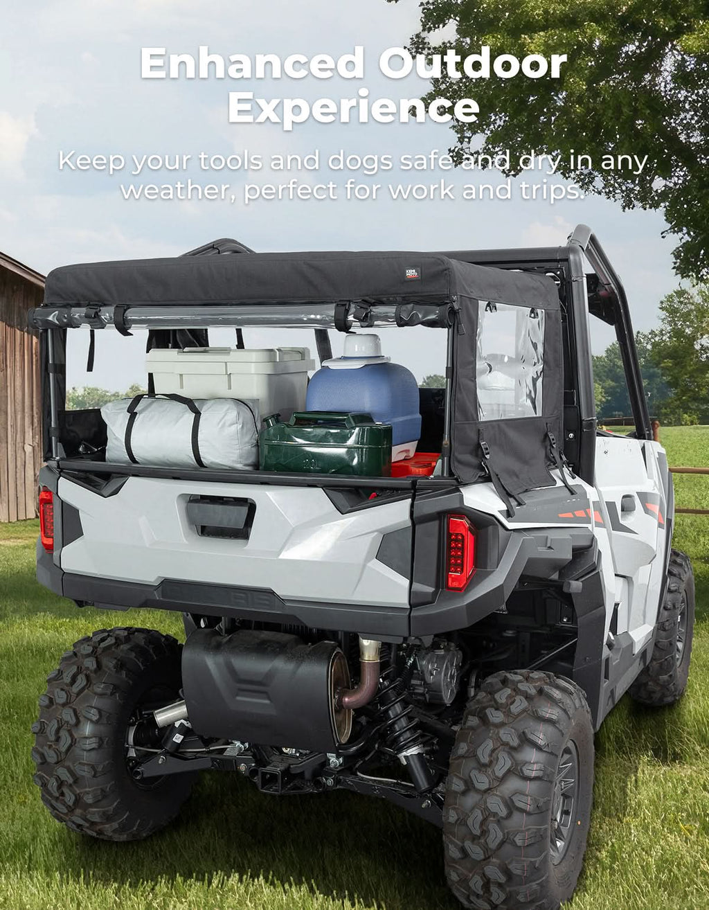 Soft Cargo Camper Bed Cover Rack for Polaris General 1000 / XP 1000 / 4 1000 (2016–2026) – fits Polaris General 1000 (view 3)