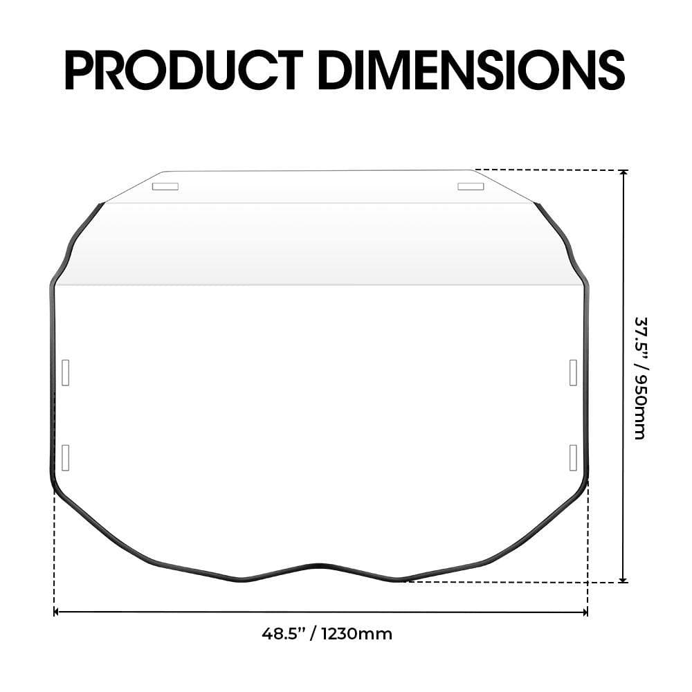 Windshield Set For Can-Am Maverick X3/MAX – fits Can-Am Maverick X3 2-Seat (view 7)
