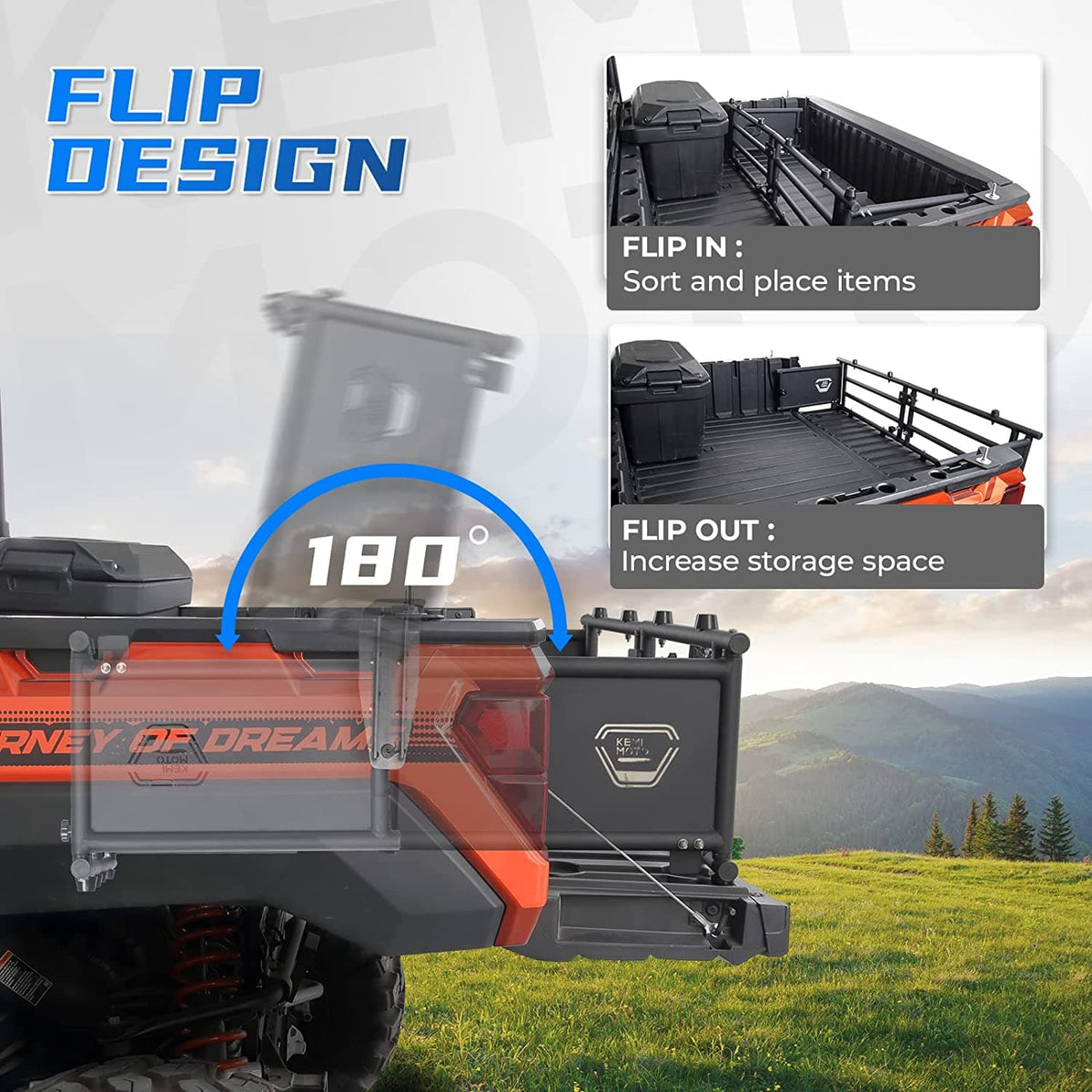 UTV Tailgate Extender for Ranger 1000/XP 1000/Crew 2017-2024
