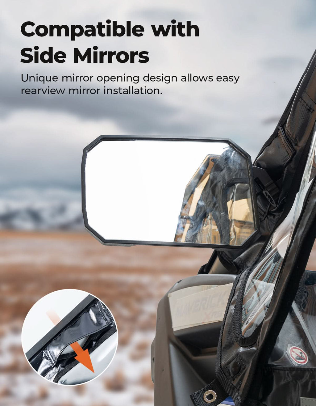 Soft Cab Enclosures Upper Windows for Can-am Maverick X3 – fits Can-Am Maverick X3 2-Seat (view 2)