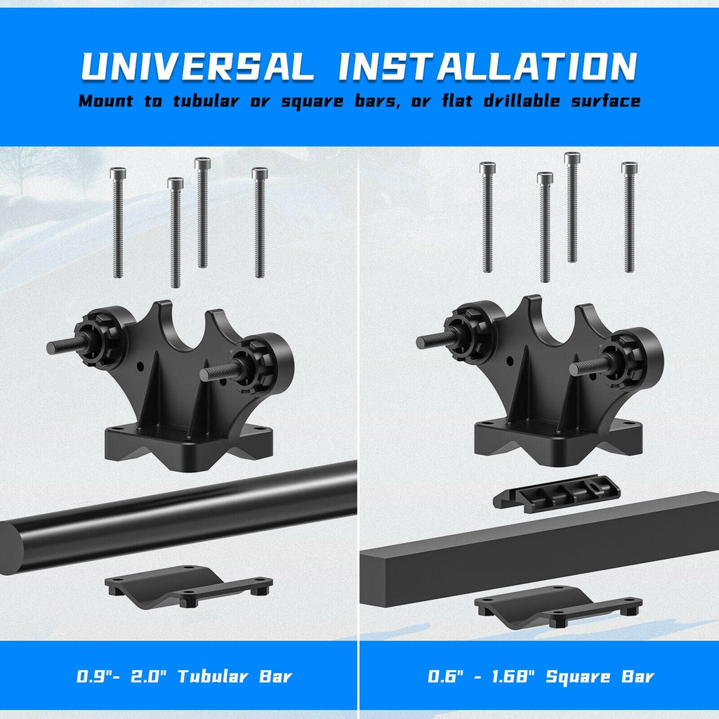 UTV ATV Double U-bracket Mount Grip