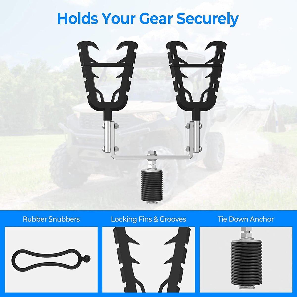 UTV Gun Mount, Tool Rack Fit Polaris Ranger & General