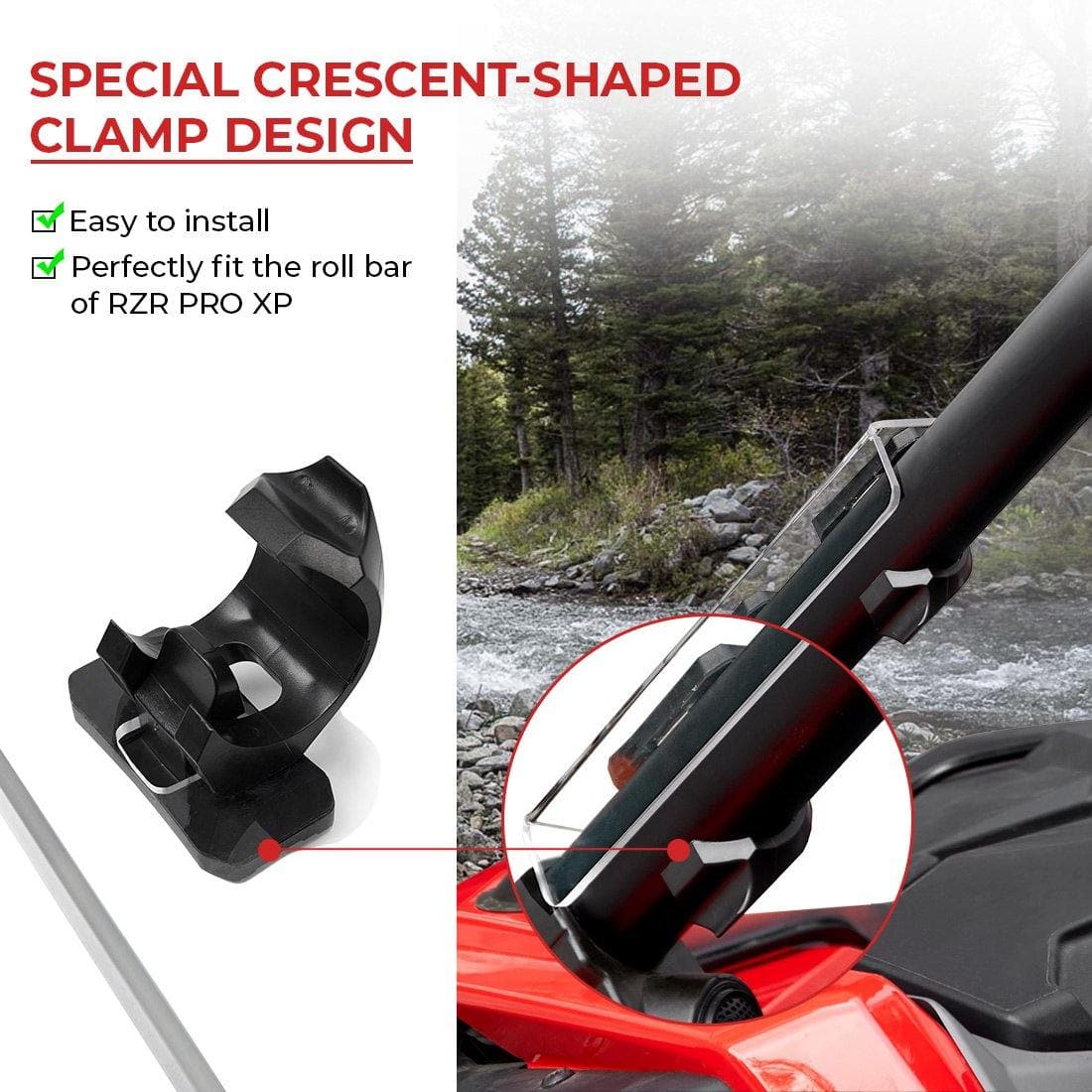 UTV Half Windshield for Polaris RZR PRO XP / XP 4 – fits Polaris RZR Pro XP 4 (view 4)
