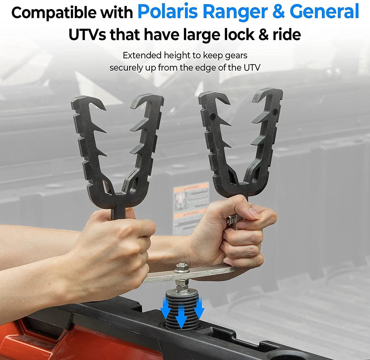 UTV Gun Mount, Tool Rack Fit Polaris Ranger & General