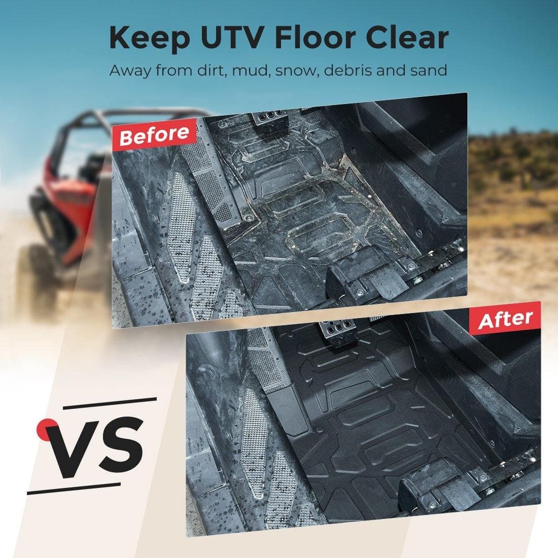 Floor Mats Liners For Polaris RZR PRO XP 2020-2024