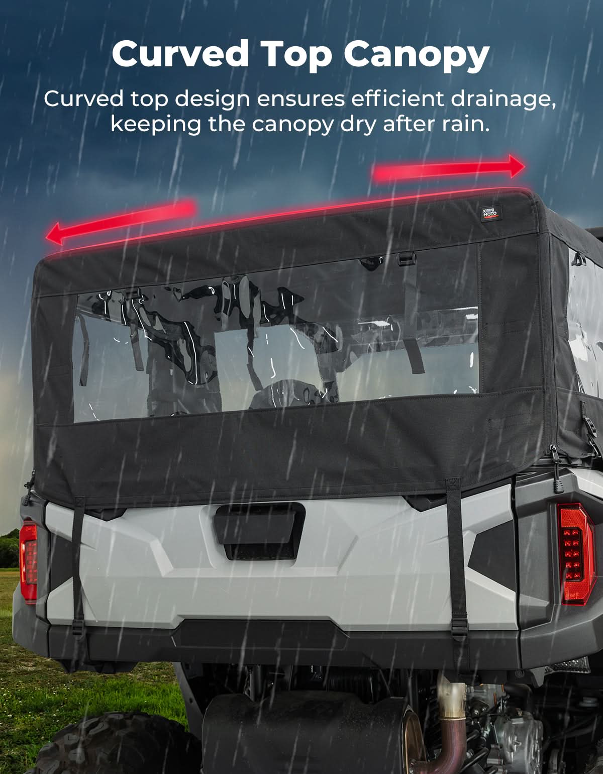 Soft Cargo Camper Bed Cover Rack for Polaris General 1000 / XP 1000 / 4 1000 (2016–2026) – fits Polaris General 1000 (view 5)