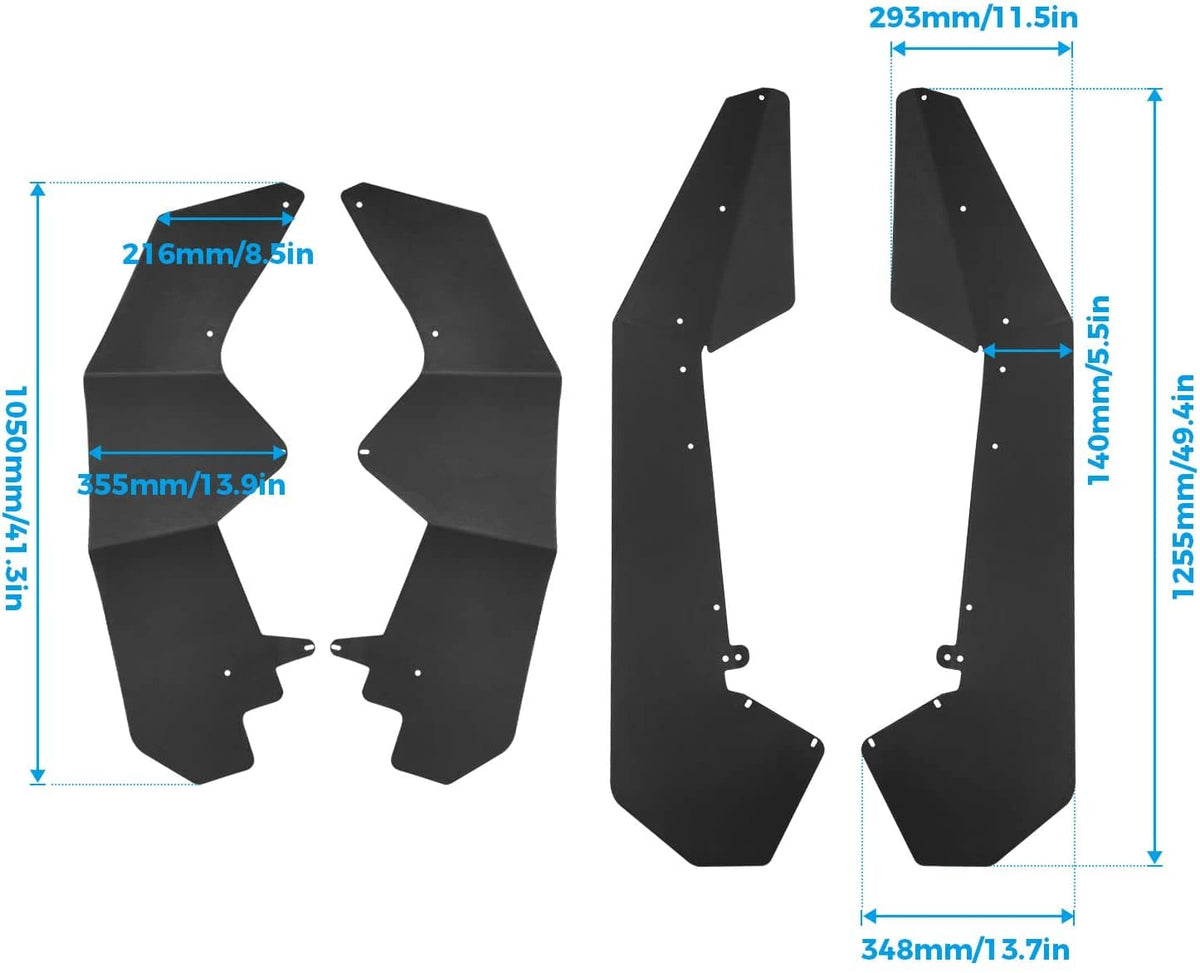 Fender Flares Kit for Polaris RZR PRO XP 2020-2024 – fits Polaris RZR Pro XP