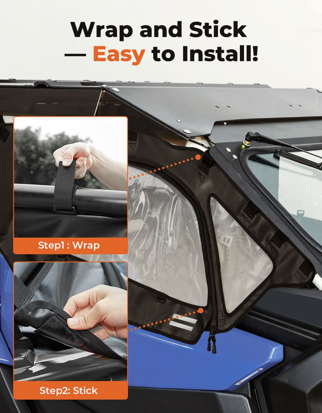 Soft Cab Enclosures Upper Windows for Can-am Maverick X3 – fits Can-Am Maverick X3 2-Seat (view 5)