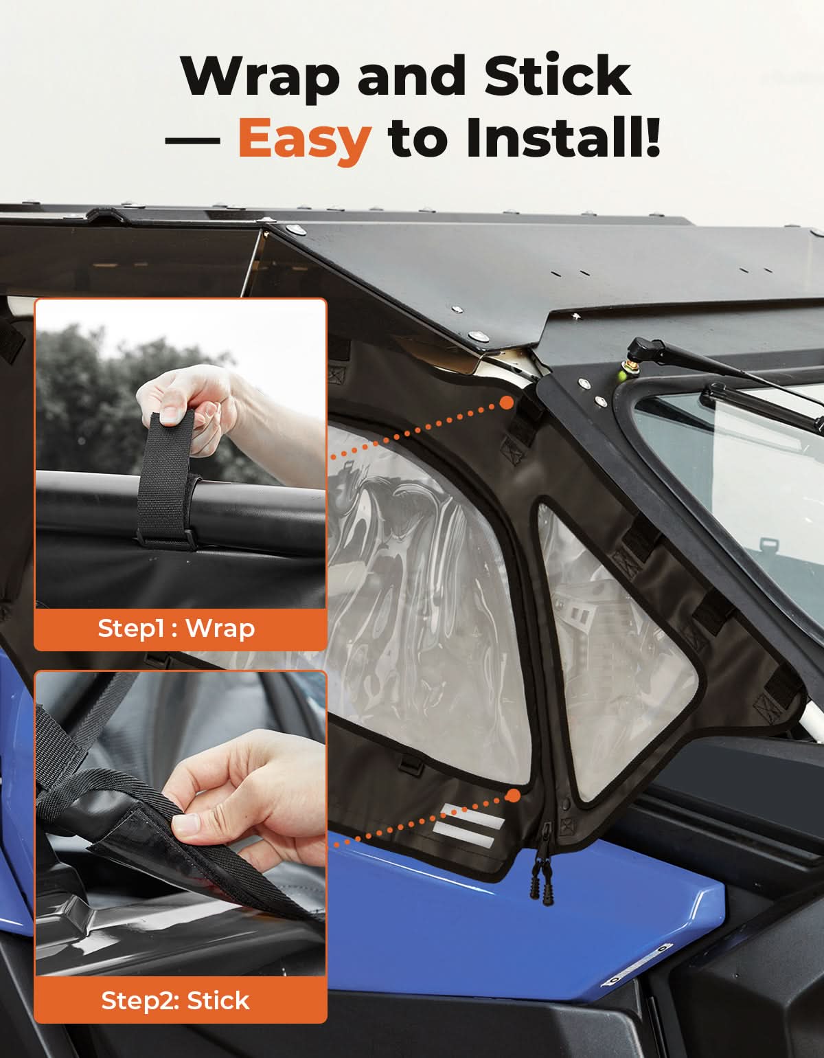 Soft Cab Enclosures Upper Windows for Can-am Maverick X3 – fits Can-Am Maverick X3 2-Seat (view 5)