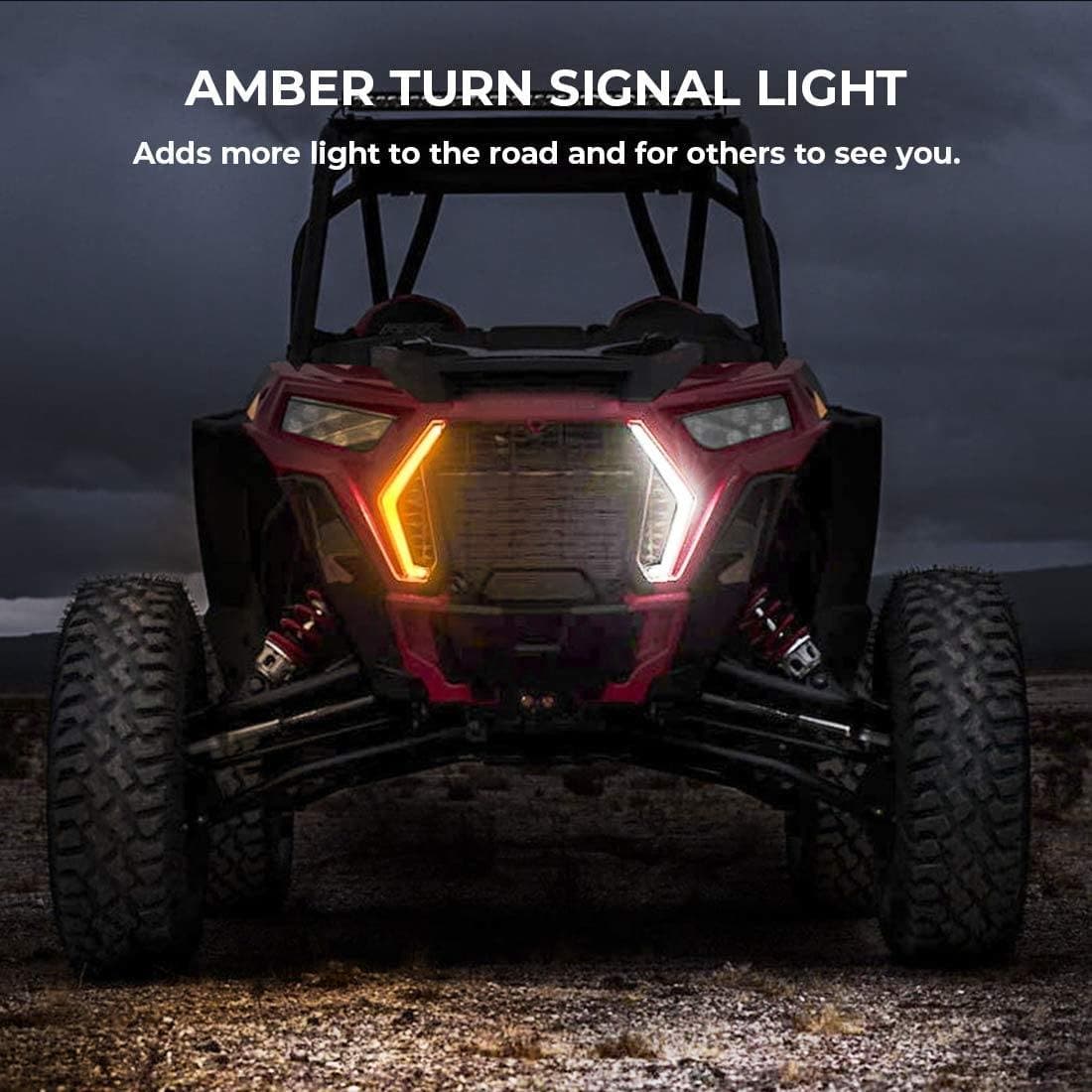 IP67 Front LED Street Legal Light Kits for Polaris RZR 2019-2023