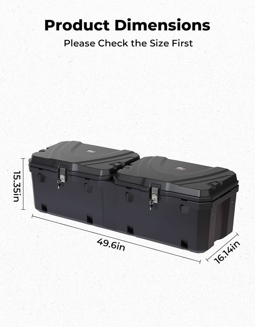 UTV Bed Storage Box 110L For Kawasaki Mule Pro – fits Kawasaki Mule PRO-DX
