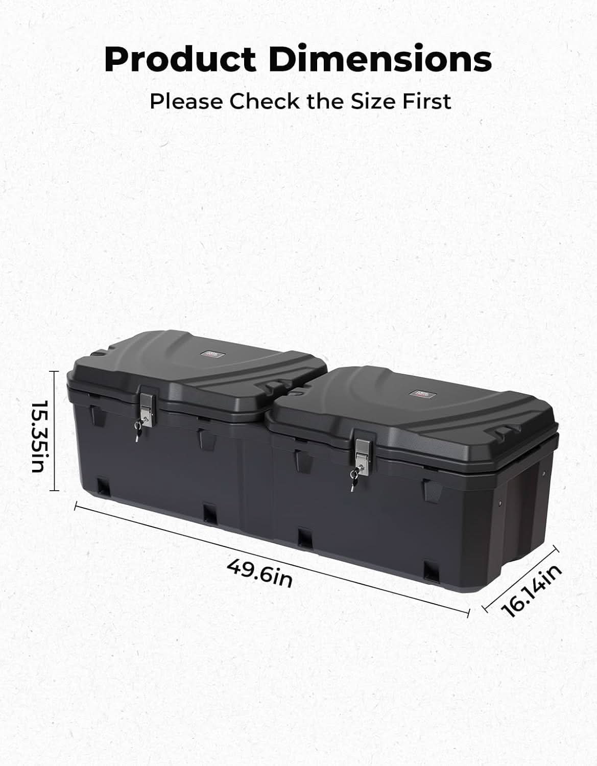 UTV Bed Storage Box 110L For Kawasaki Mule Pro – fits Kawasaki Mule PRO-DX