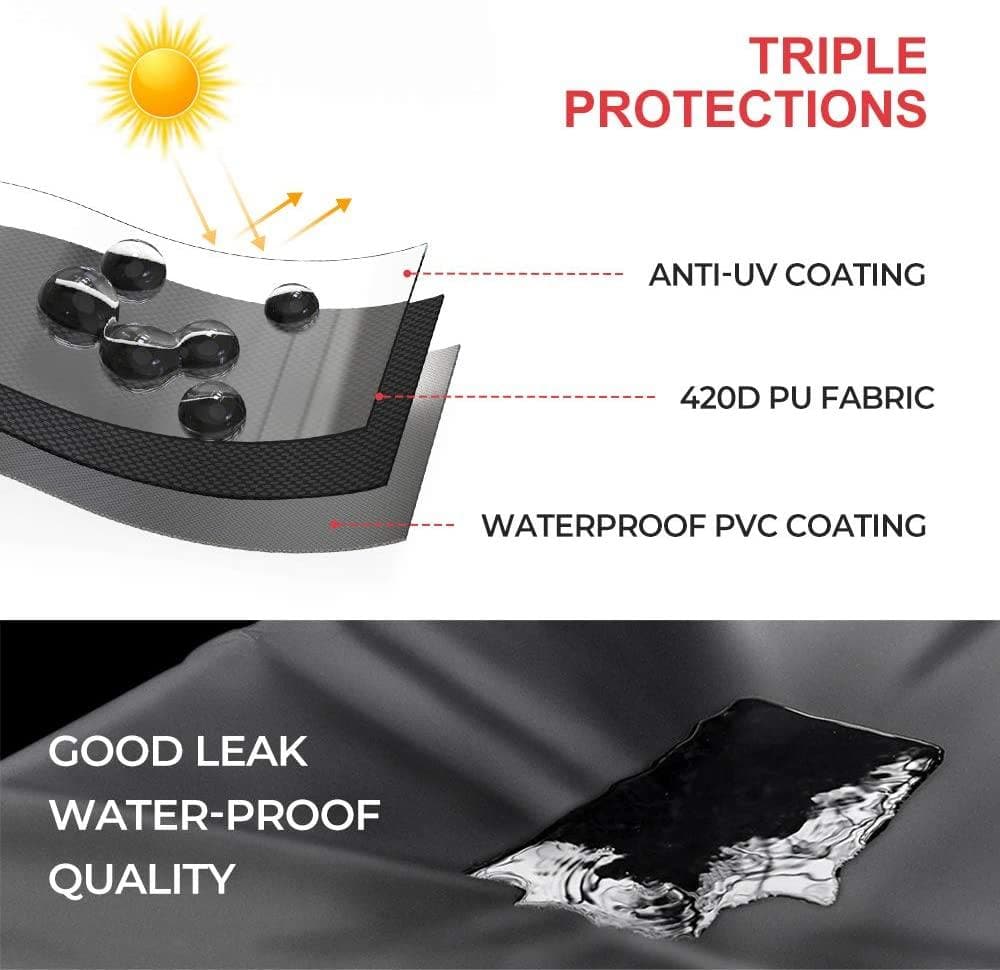 UTV Cover Waterproof 4-Seat 420D for Defender, Ranger, General