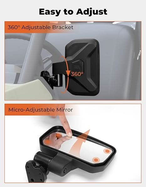 UTV Side Mirrors for Can-Am Defender HD5|7|8|9|10 2016-2026 – fits Can-Am Defender HD5 (view 2)