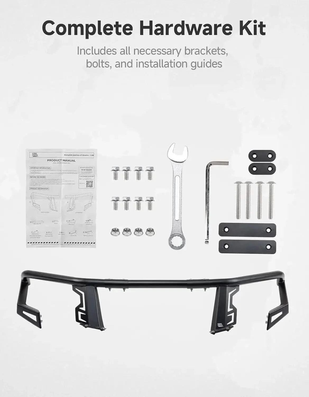 Front Upper Bumper Brush Guard, Rigid Steel for Polaris Ranger XP 1000 2025-2026 – fits Polaris Ranger XP 1000 (view 4)