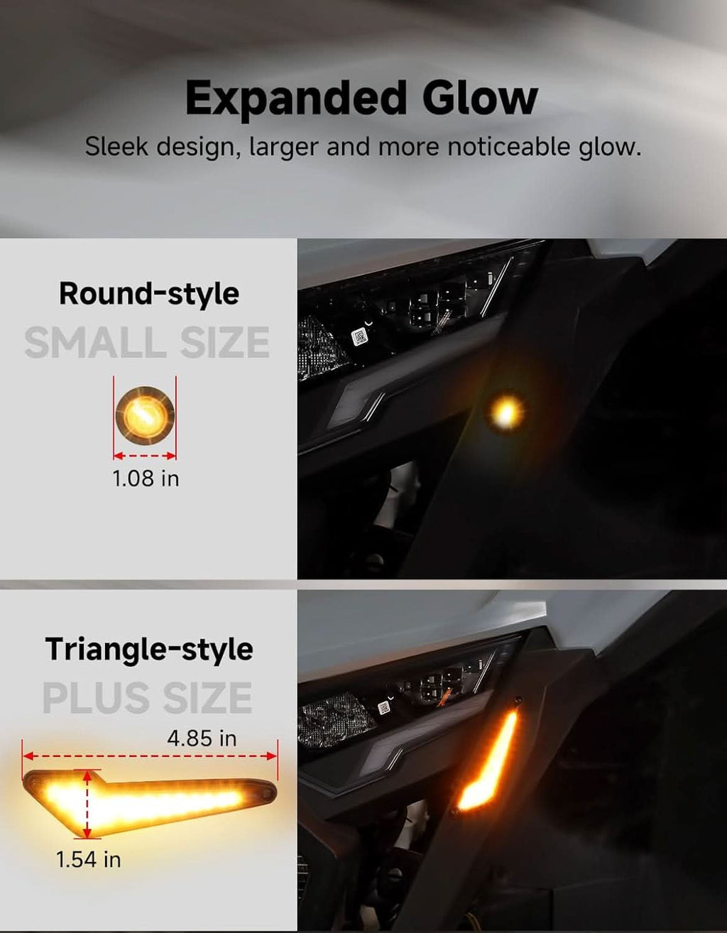 Universal UTV Street Legal Turn Signal Kit with Horn for Polaris Can-Am Kawasaki Teryx CFMOTO – fits Kawasaki Teryx (view 4)