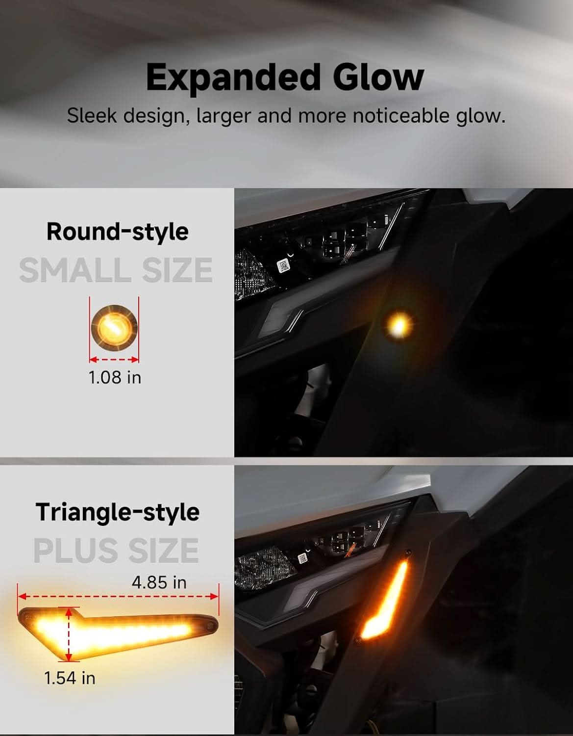 Universal UTV Street Legal Turn Signal Kit with Horn for Polaris Can-Am Kawasaki Teryx CFMOTO – fits Kawasaki Teryx (view 4)