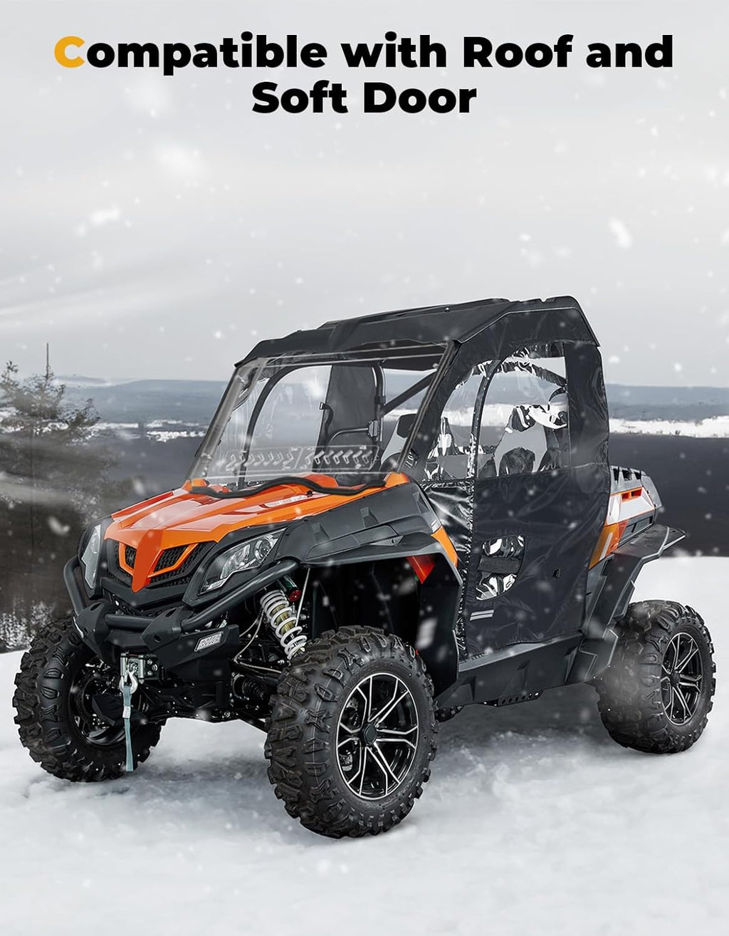 Front Windshield w/Sliding Window for CFMOTO ZForce 500 | 800 | 1000