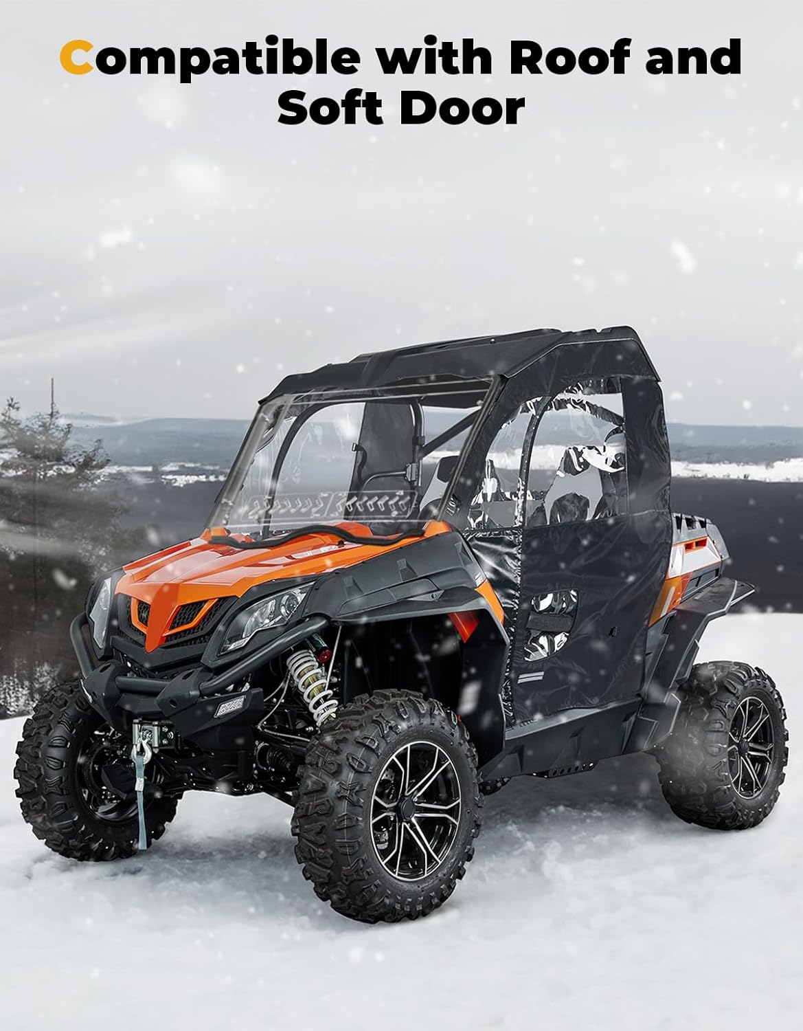 Front Windshield w/Sliding Window for CFMOTO ZForce 500 | 800 | 1000